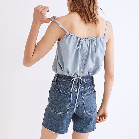 MADEWELL Chambray Meriden Top in Vineshire Wash - Picture 6 of 8